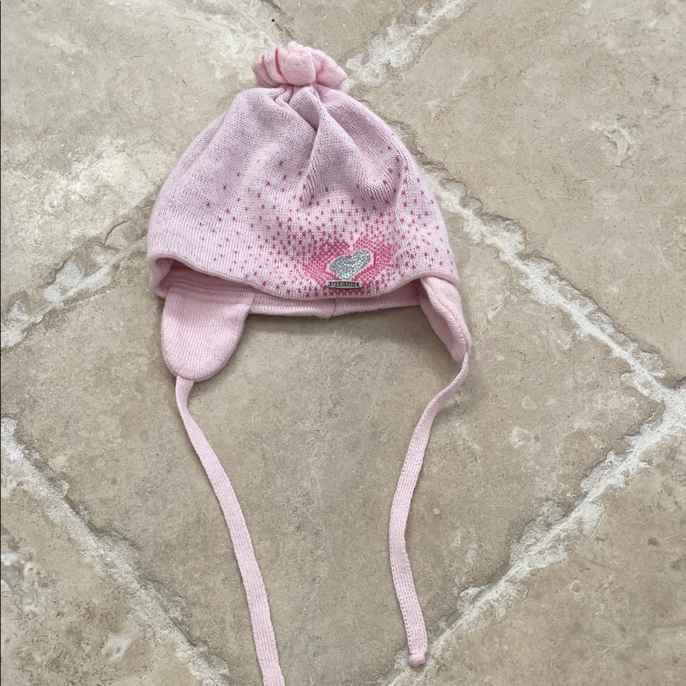 GANZ Light Pink Kids Hat with Ear Flaps